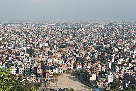 许多,房子,四眼天神庙,屋顶,首府,加德满都,加德满都山谷,尼泊尔,亚洲
