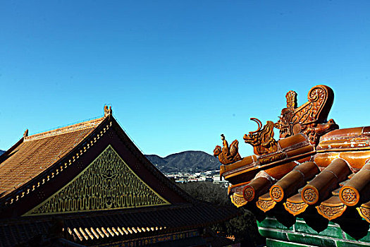 颐和园,万寿山,屋檐,昆明湖,中国,北京,全景,风景,地标,传统