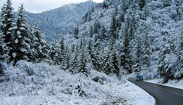 九寨沟,松潘雪景