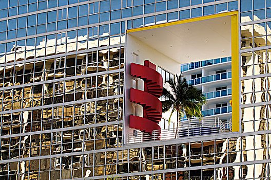 建筑,市区,迈阿密,佛罗里达,美国