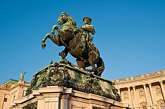 纪念建筑,英雄广场,维也纳,奥地利,欧洲