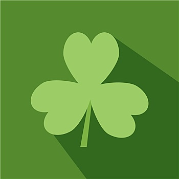 白天,绿色,爱尔兰,三叶草,公寓,象征