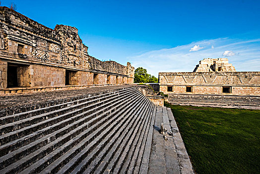 古老,玛雅,遗址,修女四合院,乌斯马尔,遗迹,尤卡坦半岛,墨西哥
