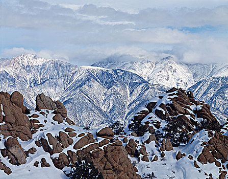 加利福尼亚,怀特山,积雪,岩石构造,正面,大幅,尺寸