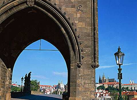 布拉格城堡,立交桥,布拉格,捷克共和国