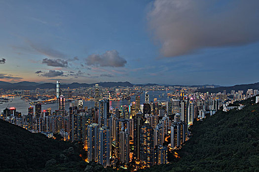 维多利亚港夜景