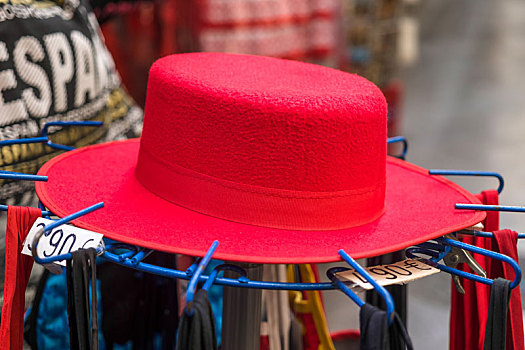 格拉纳达,安达卢西亚,西班牙,五月,红色,帽子,出售