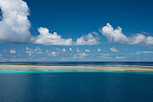 美拉尼西亚,省,所罗门群岛,岛屿,清晰,浅,湾,珊瑚礁,大幅,尺寸