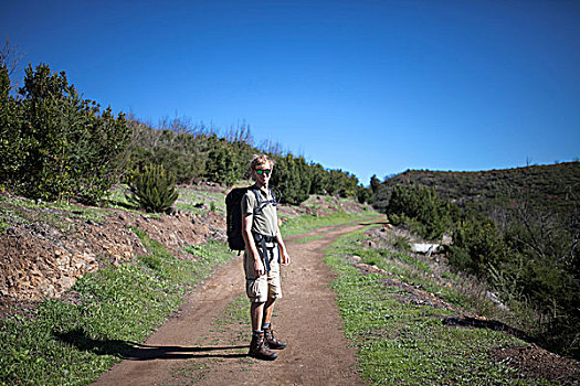 远足,徒步旅行,洛斯罗克斯群岛,西班牙