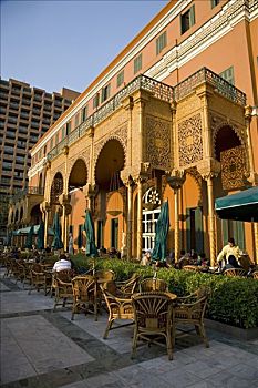 豪华,万豪酒店,开罗,站立,时尚,地区,建造,19世纪,宫殿,开着,苏伊士运河