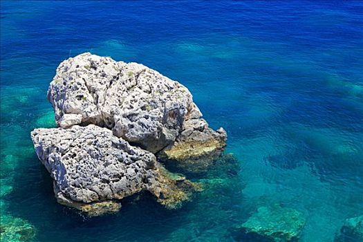 石头,海洋,达尔马提亚,克罗地亚