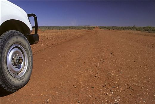 正面,轮胎,越野,交通工具,滑雪道,内陆,北领地州,澳大利亚