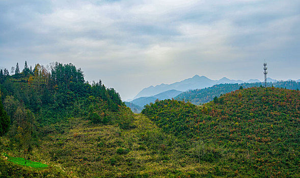 重庆酉阳,初冬乡村清晨美景