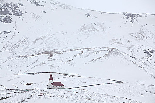 教堂,南方,区域,冰岛,欧洲