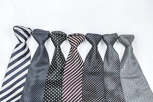 深色男式商务领带针织品