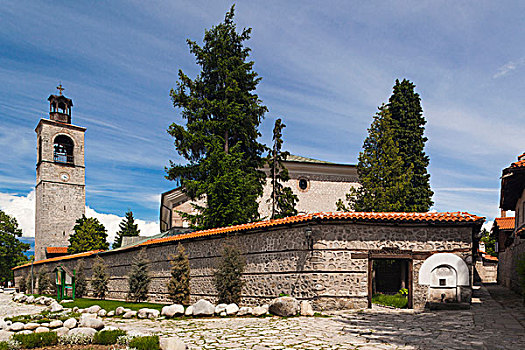 保加利亚,南方,山,班斯克,滑雪胜地,圣三一教堂,教堂