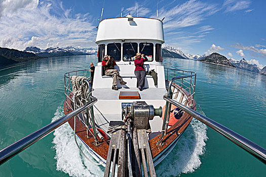 美国,阿拉斯加,冰河湾国家公园,船,游轮