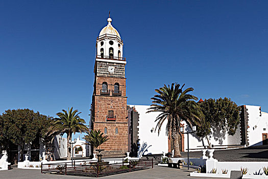 教区教堂,圣米格尔,特盖斯,兰索罗特岛,加纳利群岛,西班牙,欧洲