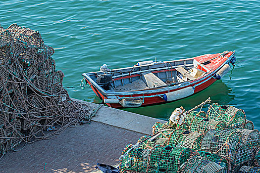 葡萄牙,卡斯卡伊斯,捕虾器,渔船
