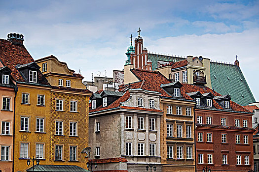 建筑,凝视,华沙,波兰