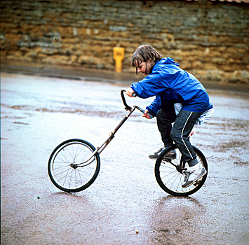 孩子,自行车,两个,英格兰,英国
