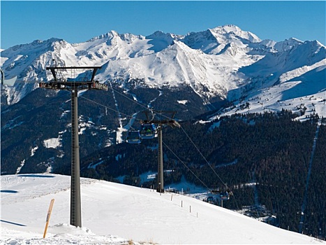 滑雪,区域,阿尔卑斯山