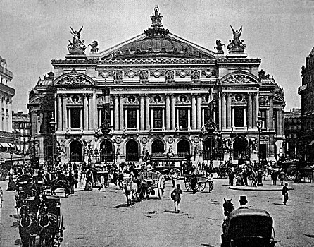 一个,第一,照片,歌剧院,巴黎,法国