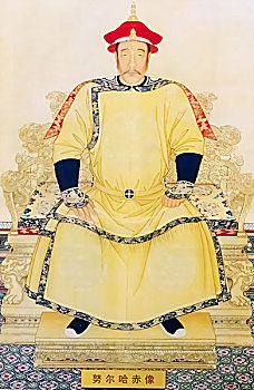 清朝皇帝努尔哈赤画像