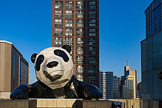 春熙路的大熊猫