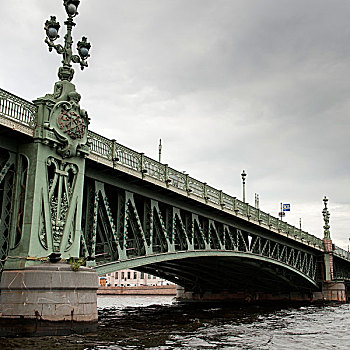 宫殿,桥,涅瓦河,彼得斯堡,俄罗斯