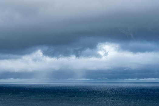 乌云,上方,大西洋,海洋,斯凯岛,苏格兰,英国