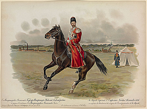 骑马,头像,俄罗斯,1896年,艺术家