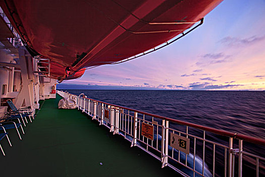 落日,船,海洋,山,冬天,北极圈,挪威