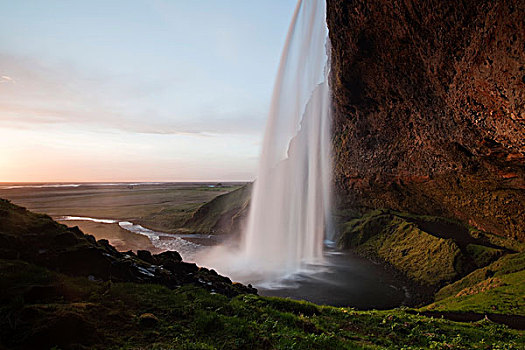 塞里雅兰瀑布,瀑布,南方,冰岛,欧洲
