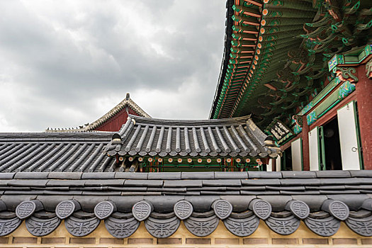 韩国首尔昌德宫宣政殿景观