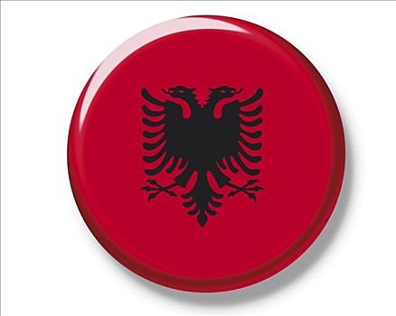 扣,旗帜,阿尔巴尼亚