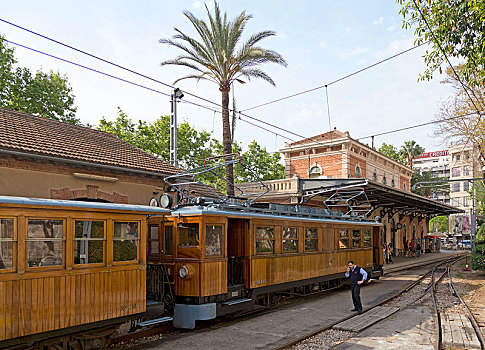 火车站,帕尔玛,马略卡岛,西班牙,欧洲