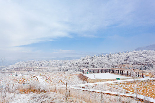 陕西宝鸡太白县衙岭雪景