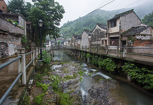 雨,老房子,建筑