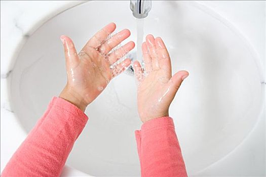 孩子,洗,手