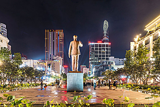 胡志明,雕塑,胡志明市,越南