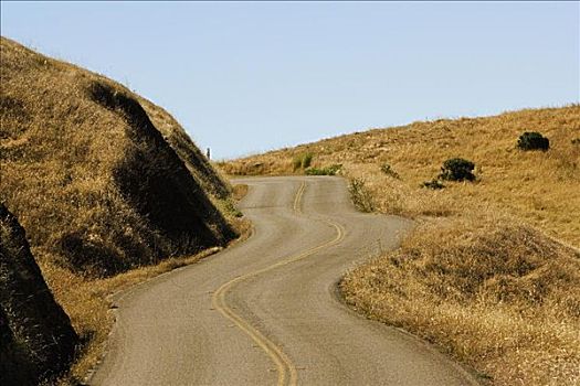 道路,通过,风景