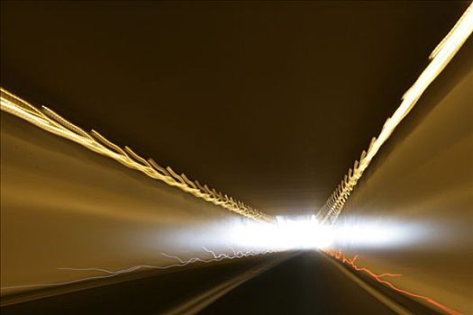 隧道,亮光,结束,南蒂罗尔,意大利