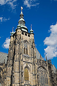 特写,大教堂,布拉格,捷克共和国
