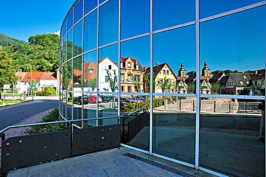 新市政厅,影象,自然保护区,莱茵兰普法尔茨州,德国,欧洲