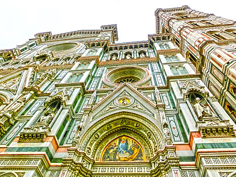 大教堂,圣母百花大教堂,佛罗伦萨,意大利