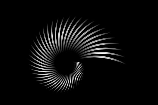 黑白灰渐变螺旋状抽象背景