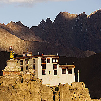 寺院,山,查谟-克什米尔邦,印度