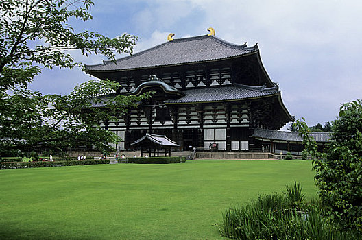 日本,奈良,佛教寺庙,木质,建筑,世界