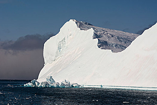 日光,冰山,伊路利萨特冰湾,迪斯科湾,格陵兰